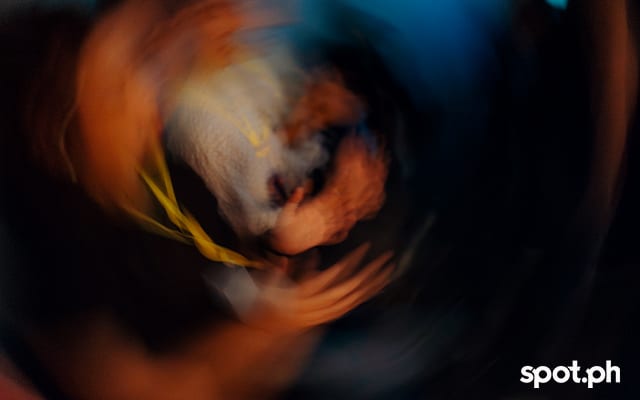 Spiral photo in the dark